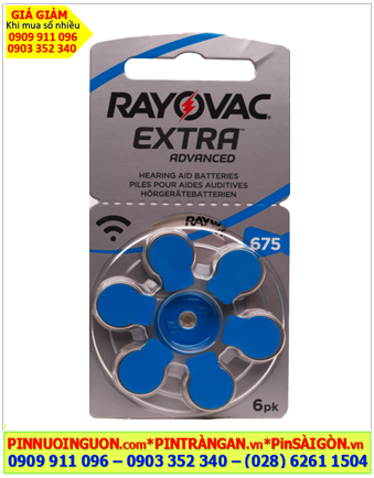 Pin máy trợ thính Rayovac Extra PR44 /Pin 675, Pin máy điếc Rayovac PR44 /Pin 675 chính hãng _Xuất xứ ANH